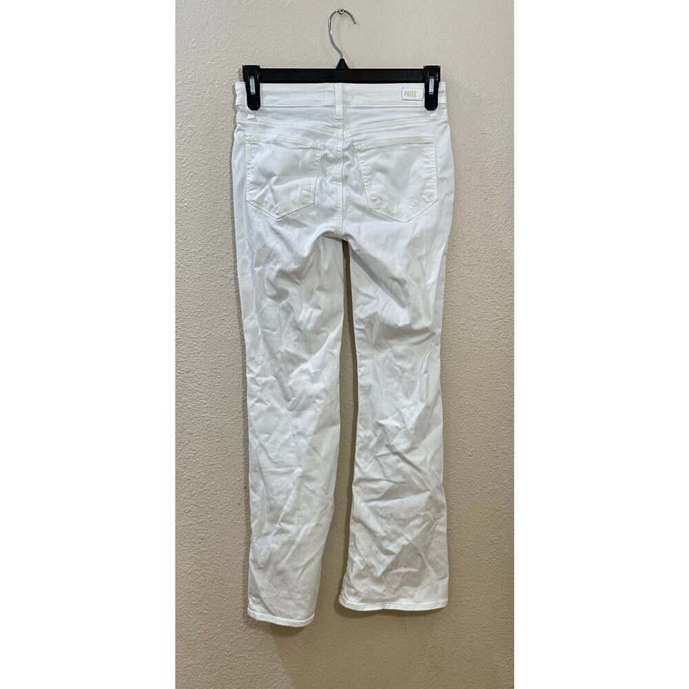 PAIGE Skyline Bootcut Jeans Women’s Size 27 Optic White Stretch Denim NWT - Picture 3 of 5